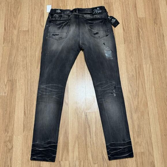 PRPS Micaiah Distressed Skinny Fit Jeans Men’s Size 38 New Authentic - Picture 2 of 12
